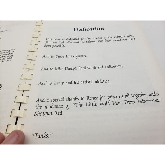 Cooking Country With Shotgun Red Cookbook Spiral-Bound First Edition 1993 READ - Picture 4 of 11